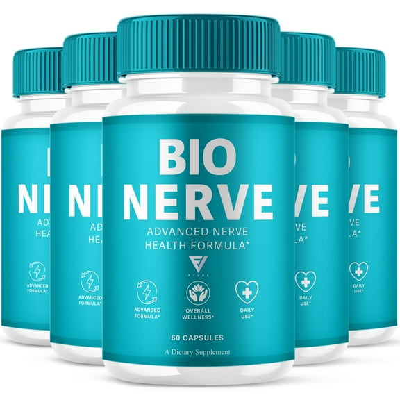 (5 Pack) Bio Nerve Capsules, BioNerve Advanced Nerve Health Pills (300 Capsules)