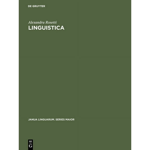Janua Linguarum. Series Maior Linguistica, Book 16, (Hardcover)