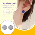 thumbnail image 1 of Minnieouse Pendientes redondos Llamativos Gotas para los oídos Galvanoplastia fina Incrustaciones de diamantes de imitación Espárragos para los oídos Ropa, zapatos y accesorios Miscelánea Blanco Minnieouse AP010485-02, 1 of 6