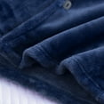 thumbnail image 3 of CONZONE Mens Pajama Sets Warm Men's Pjs Set Solid Color Pajamas Tops Pants Thick 2Pcs Sleepwear Outfit for Men Cozy Fall Winter Homewear Loungewear Sets, 3 of 6
