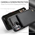 thumbnail image 2 of Funda tipo cartera Wefor compatible con iPhone 17, color negro, 2 of 9