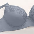thumbnail image 4 of Push Up Bras for Women Add 2 Cups Sexy Lace Cleavage Extra Padded Plunge Bra Underwire Light Purple 40, 4 of 5