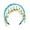 Blue, variant on Daznico Exquisite Belly Dance Headband with Glittering Sequins and Stage Performance Hair Headpiece For,Mardi Gras Clothing,One Size