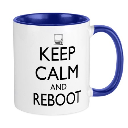 

CafePress - Keep Calm And Reboot Mugs - Ceramic Coffee Tea Novelty Mug Cup 11 oz