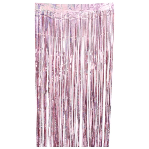 YOSADIER Pink Tassel Curtains 1Pcs for Birthday Party Decorations Plastic Material Tassel Design