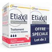 ETIAXIL Roll-On Anti-Perspirant Deodorant NORMAL Skin - 2x15ml [2 PACK]
