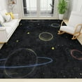 thumbnail image 2 of Star Universe Area Rug Planet Indoor Non Slip Modern Simple Mysterious Outdoor Carpet Large Game Floor Bedroom Living Room Office Interior Decoration 3x5 Non-slip Washable Soft, 2 of 5