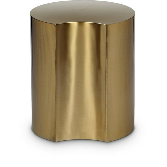 Meridian Furniture Dimple Gold Iron Metal End Table