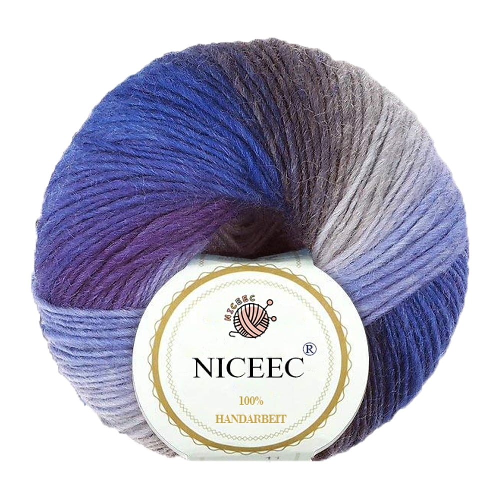 NICEEC 3 Skeins Soft Cotton Yarn 5ply Baby Blanket Yarn for Knitting  Crochet Baby Weight Yarn Cotton Blend Yarn Rainbow Yarn Multicolored  YarnTotal