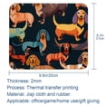 thumbnail image 5 of Dachshund Square Mouse Pad, 8.3x9.8 Inch, Non-Slip Rubber Bottom, Printed Desk Mat for Office and Gaming, 5 of 6