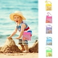 thumbnail image 4 of Loyerfyivos Colorful Mesh Beach Bags, Sea Shell Bags, Beach Shell Bags Adjustable Carrying Straps Bags for Kids, 4 of 8