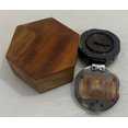 thumbnail image 3 of Brújula Reloj de Sol de Latón Antiguo THOR INSTRUMENTS con Caja de Madera, 3 of 6