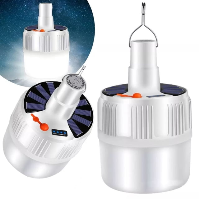 Lampara Linterna Luz Led Solar De Emergencia Kimhi Foco Luz Led Recargable Usb Portatil Nocturna Camping Senderismo