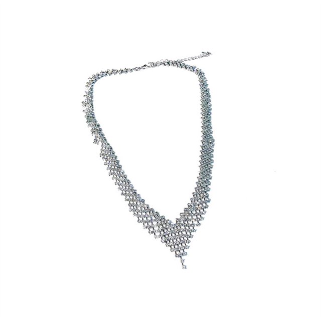 Qarigey Collar con colgante de borla, gargantilla de plata estética brillante, aniversario nupcial, cumpleaños, joyería artística a la moda, regalo Ropa, zapatos y accesorios Miscelánea Qarigey AP010946-00