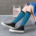 thumbnail image 6 of Picia Women Crew Soft Moisture-wicking Socks Snake Pattern Design Cotton Socks, One Size fit All, 6 of 9