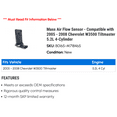 thumbnail image 2 of Mass Air Flow Sensor - Compatible with 2005 - 2008 Chevy W3500 Tiltmaster 5.2L 4-Cylinder 2006 2007, 2 of 2