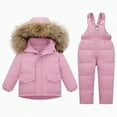 thumbnail image 4 of Gubotare Snow Suit for Boys 2-Piece Toddler Snow Suit Baby Snowsuit Infant Boys Girls Puffer Jacket Ski Pants Suits Kids Winter Clothes Set 3T 4T (Pink,3-4 Years), 4 of 4