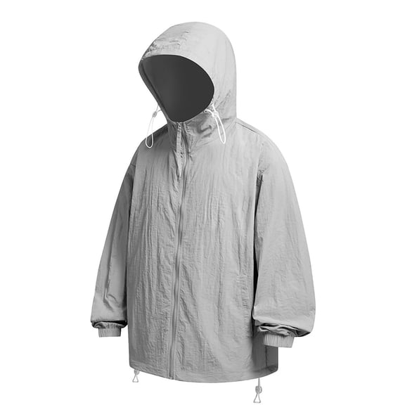 Men's UPF 50 Sun Protection Hoodie Jacket Full Zip Lightweight Long Sleeve Performance Fishing Shirts Hiking Outdoor
