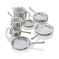 thumbnail image 1 of Ninja C99012 EverClad Commercial-Grade Stainless Steel Cookware Set, Tri-Ply Pots And Pans, Oven Safe to 600°F, PFAS Safe, All Stovetops &amp; Induction Compatible, Stainless, 10.25", 1 of 10