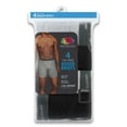 thumbnail image 3 of Fruit of the Loom Men's CoolZone Fly Black and Gray Boxer Briefs, Extended Sizes, 4 Pack, 3 of 5