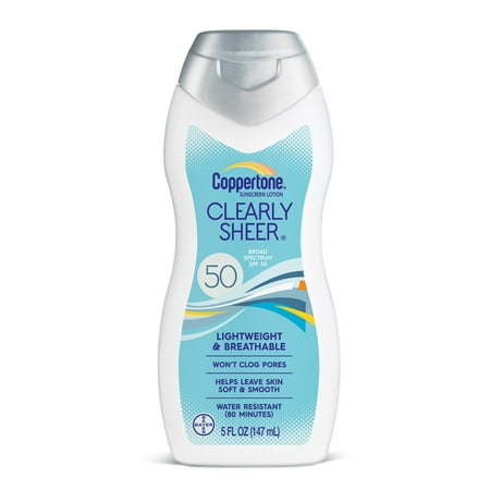 Coppertone Il est clair que Sheer Lotion solaire, SPF 50, 5 fl oz