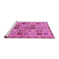 thumbnail image 2 of Ahgly Company Machine Washable Indoor Square Oriental Pink Modern Area Rugs, 8' Square, 2 of 4