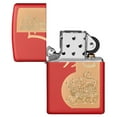 thumbnail image 4 of Zippo Year of the Tiger Design Red Matte Pocket Lighter, 4 of 6