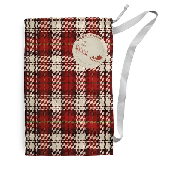 Scotish Plaid Santa Sack