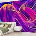 thumbnail image 2 of Peel and Stick Wallpaper Canvas bright holographic fluid shapes 3d abstract colorful Modern Art Wall Mural Decor Self Adhesive and Removable 69in x 98in, 2 of 6