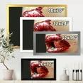 thumbnail image 4 of Designart 'Artistic Girl Lips Make-Up' Modern Framed Art Print, 4 of 4