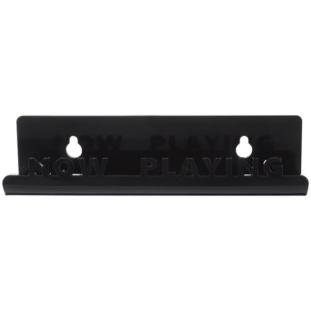 unbranded Rack De Pared Negro Para Discos Y Cd En Acrílico Práctico Y Resistente Para Almacenamiento