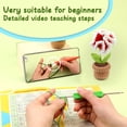 thumbnail image 2 of Crochet Kit for Beginners, Crochet Potted Flowers Kit (Red), Complete Crochet Kit for Beginners Adults, 2 of 7
