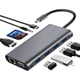 thumbnail image 2 of Estación de acoplamiento USB tipo C, extensor de puerto de expansión USB-C multifunción 11 en 1, concentrador de alimentación, 2 of 4