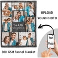 thumbnail image 4 of Custom Blanket with Photo Personalized Blankets and Throws Picture Blanket for Birthday Christmas Valentine Customized Gifts for Mom Dad Couple Girlfriend Boyfriend Wife Husband, 4 of 6