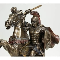 Bronzed Finish Alexander the Great on Horseback Statue