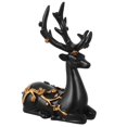 thumbnail image 1 of Elk Resin Crystal Ball Stand with Flower Pattern, Decorative Sphere Holder for Creative Desktop Ornament, Smooth Surface Base for Living Room, 1 of 3