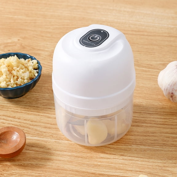 ChicYu Wireless Garlic and Herb Grinder -260mL Capacity Electric Chopper, Quiet Kitchen Tool for Food/Sauces
