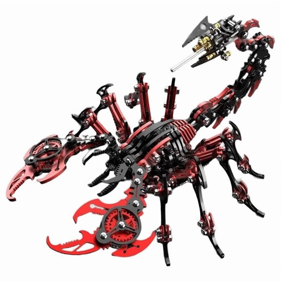 3D Metal Scorpion Puzzle for Adults, Steampunk Mechanical Model Kit 400 PCS – DIY Metal Building Toy & Craft Kit for Teens and Adults, Perfect Birthday