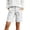 White, variant on CYRBOKO Women's Cargo Shorts Knee Length, Summer Mulit-pockets Elastic Waist Casual Bermuda Shorts Black Size 2XL