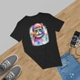 thumbnail image 5 of Hippie Scottish Fold Portrait Watercolor Tie-Dye Vintage Styles Shirt T-shirt Unisex Merch Cat Lover Kitten Owner Gifts - 00014, 5 of 6