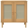 thumbnail image 3 of vidaXL Sideboard SENJA Rattan Look Brown 80x35x80 cm Solid Wood Pine, 3 of 5