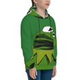 Boys Girls Kermit The Frog Pullover Hoodies 3D Print Novelty Colorful