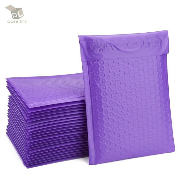 100 Purple Poly Bubble Padded Envelopes Self-Sealing Mailers 6X10 (Inner 6x9)