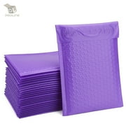 BETECHPARTS 50 Purple Poly Bubble Padded Envelopes Self-Sealing Mailers 6X10 (Inner 6x9)