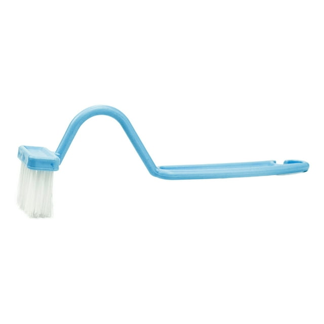 Curved Toilet Brush Long Handle Bathroom Cleaning Tool for Rim Corner Hard Reach Areas No Blind Hygienic Design