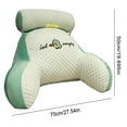 thumbnail image 2 of Reading Pillow Cuddle Cushion, Backrest Pillow with Arms, Back Support Cushion, Chair Pillow for Sitting Up, Lumbar Support Cushion for Bed(Lignt Green Dinosaur+50*70cm), 2 of 2