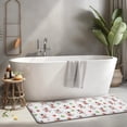 thumbnail image 2 of White Cow Strawberry Leaf Pattern Kitchen Rug Mat,Kitchen Runner Rugs Non Skid Washable,Decorative Kitchen Floor Mats for Kitchen,Sink,Laundry,17"x47.2", 2 of 7