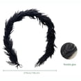 thumbnail image 3 of Black Halloween Garland, Spooky Halloween Decor 106 Inch Gothic Black Pine Garland, Halloween Home Decor Indoor Outdoor for Mantel Porch Window Door Haunted House Party, 3 of 7