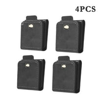 Car Seat Belt Adjuster for Adults, 4pcs.Soft Leather Comfort Pad for Shoulder Neck Protection, Universal Fit Safety Clip for Vehicle Seat Belts