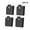 4pcs Black, variant on 4 Pcs Shoulder Strap Adjuster for Seat Belts PU Leather Comfort Pad, Reduces Neck & Chest Friction, Easy-Fit Design for Most Cars